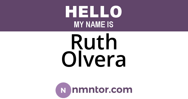 Ruth Olvera