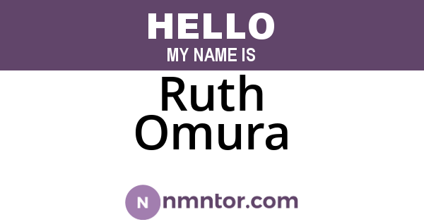 Ruth Omura