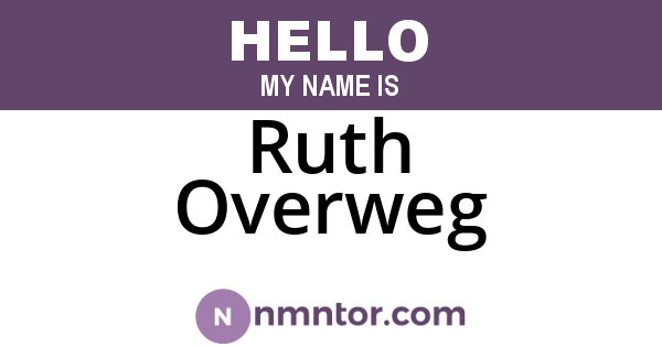Ruth Overweg