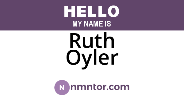 Ruth Oyler