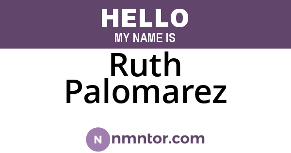 Ruth Palomarez
