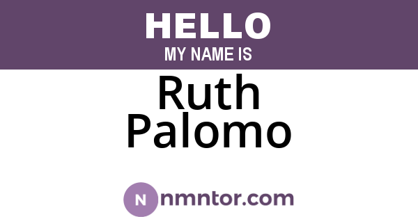Ruth Palomo