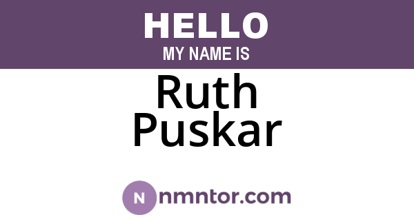 Ruth Puskar