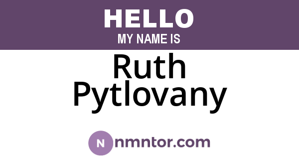 Ruth Pytlovany