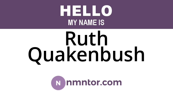 Ruth Quakenbush