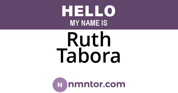 Ruth Tabora