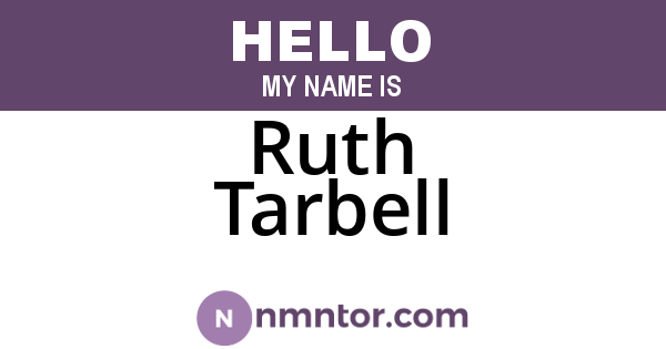 Ruth Tarbell
