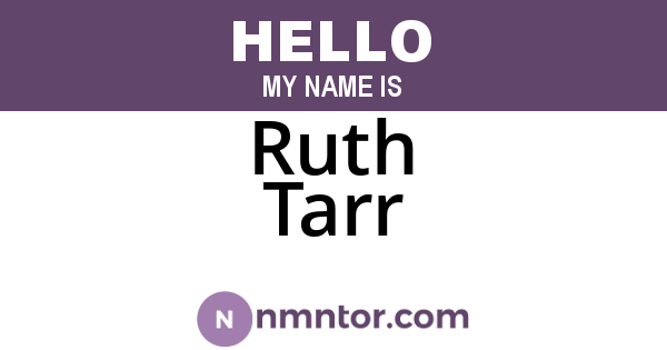 Ruth Tarr