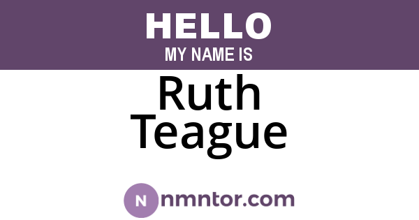 Ruth Teague