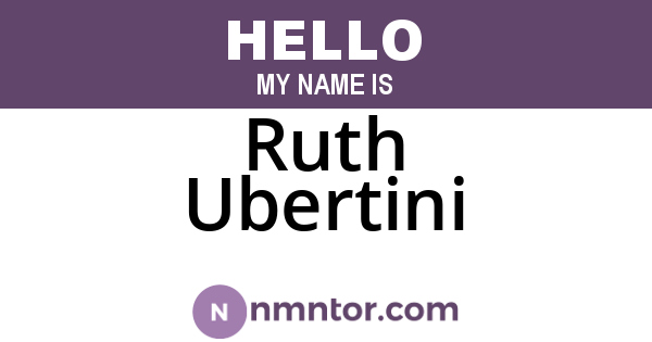Ruth Ubertini