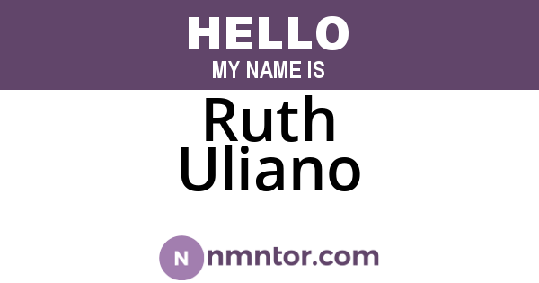 Ruth Uliano