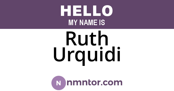 Ruth Urquidi