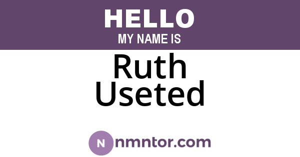 Ruth Useted
