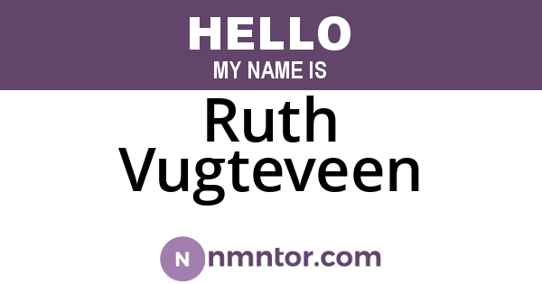 Ruth Vugteveen