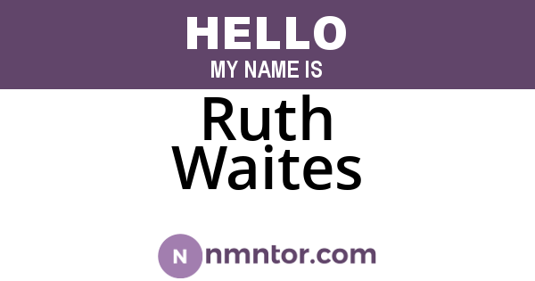 Ruth Waites