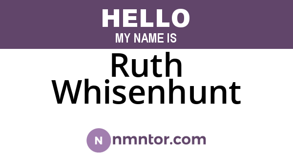 Ruth Whisenhunt