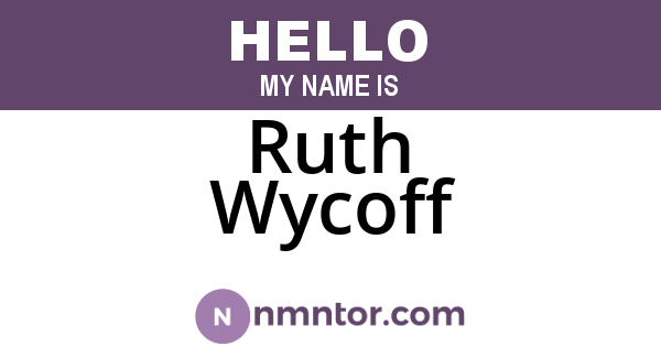 Ruth Wycoff
