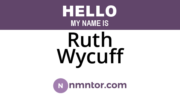 Ruth Wycuff
