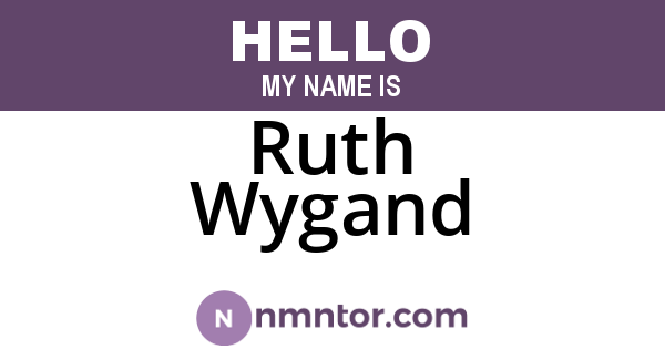 Ruth Wygand