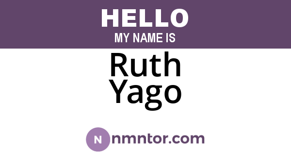 Ruth Yago