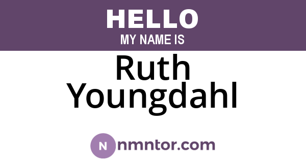 Ruth Youngdahl