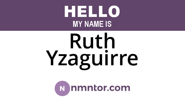 Ruth Yzaguirre