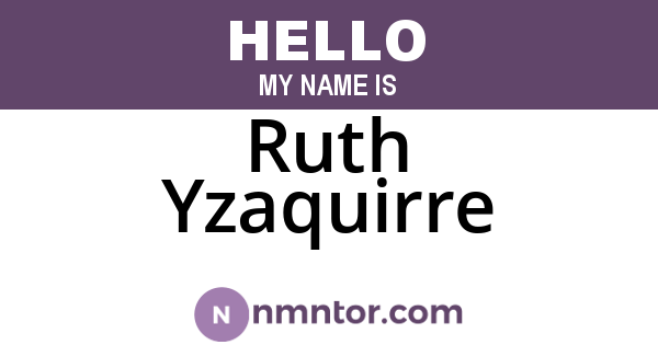 Ruth Yzaquirre