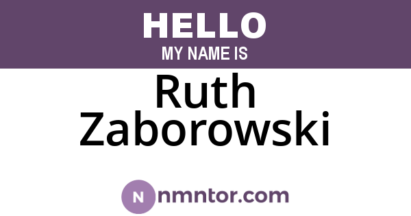 Ruth Zaborowski