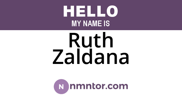 Ruth Zaldana