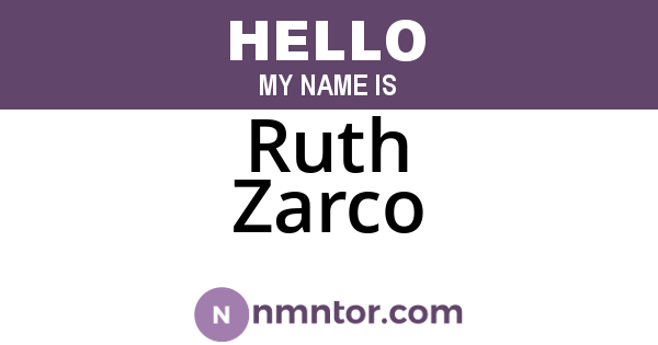 Ruth Zarco