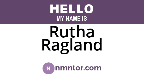 Rutha Ragland