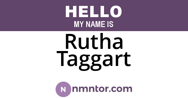 Rutha Taggart