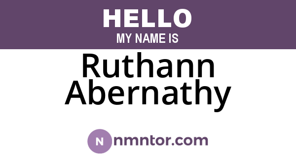 Ruthann Abernathy