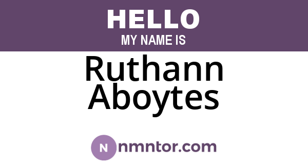Ruthann Aboytes
