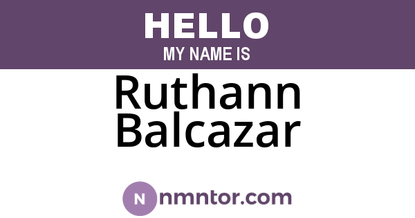 Ruthann Balcazar