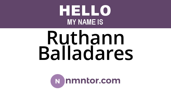 Ruthann Balladares