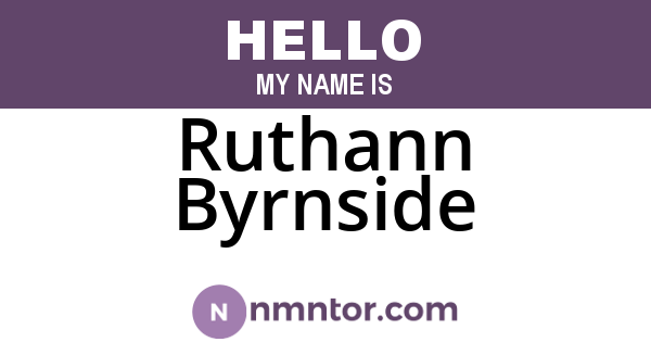 Ruthann Byrnside