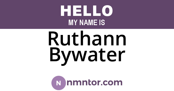 Ruthann Bywater
