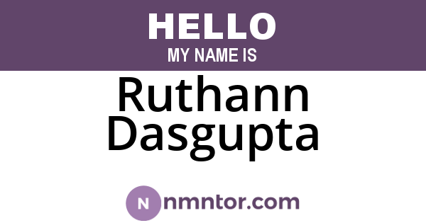 Ruthann Dasgupta