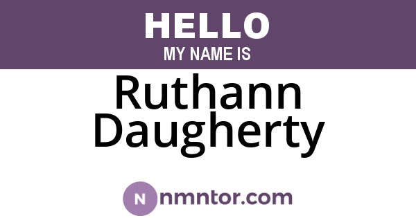 Ruthann Daugherty