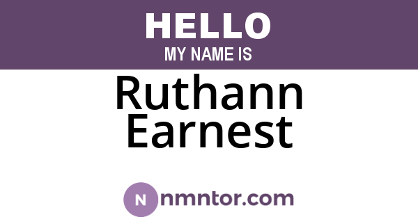 Ruthann Earnest