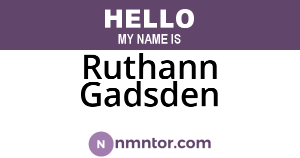 Ruthann Gadsden