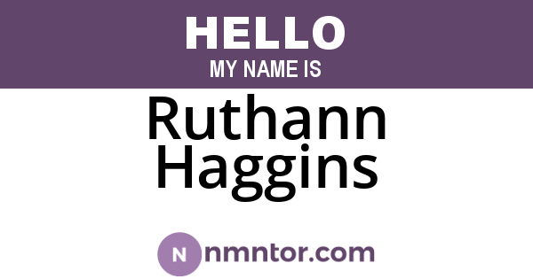 Ruthann Haggins