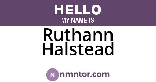 Ruthann Halstead