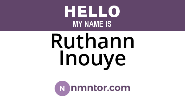Ruthann Inouye