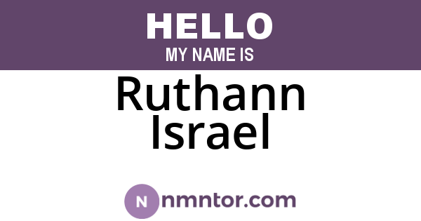 Ruthann Israel