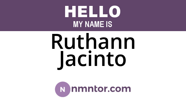 Ruthann Jacinto
