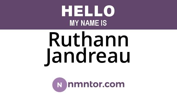 Ruthann Jandreau