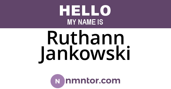 Ruthann Jankowski