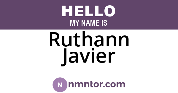 Ruthann Javier